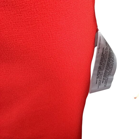 Dress The Population NWT Tiffany One Shoulder Midi Dress Size XXS Red Bow Detail - Picture 8 of 11